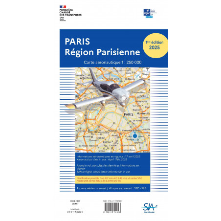 Carte Région Parisienne 2025 au 1/250 000 édition 2 (27/11/2025)