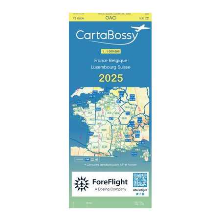 CARTABOSSY VFR 2025 FRANCE au 1/ 1 000 000