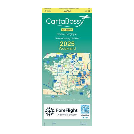 CARTABOSSY VFR FRANCE 2025 WEEK-END au 1/1000 000