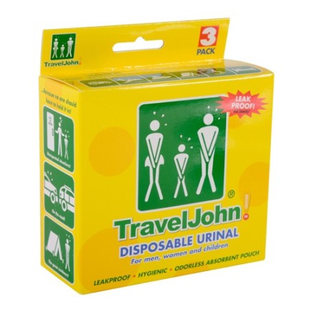 Urinoir jetable  Travel John ( 3 sachets)