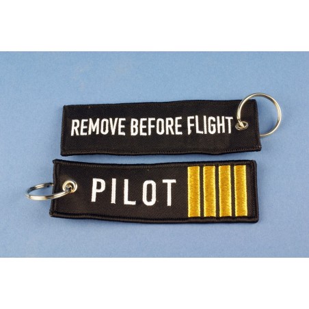 Porte-clés REMOVE BEFORE FLIGHT/PILOT