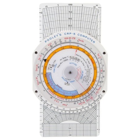 Computer-calculateur de vol CRP-5W Pooleys avec bras de vent