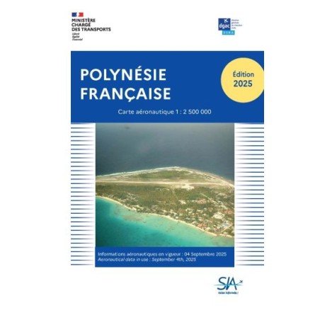 Carte de Vol à vue Polynésie française 2025