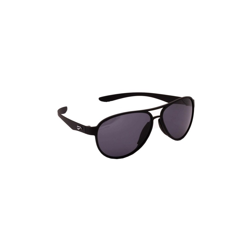 Lunettes de soleil aviateur FLYING EYES Cooper Narrow(Kestrel),noire mat, verres gris unis