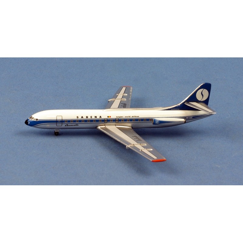 Maquete CARAVELLE SE-210 SABENA OO-SRF ech 1/400 ème Maquete CARAVELLE SE-210 SABENA OO-SRF ech 1/400 ème