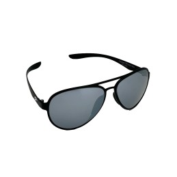 Lunette de soleil aviateur FLYING EYES Cooper aviator , noire mat, verres ONYX miroir