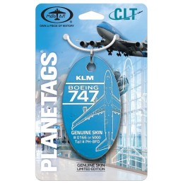 Porte-clé/étiquette BOEING 747 KLM PH-BFD