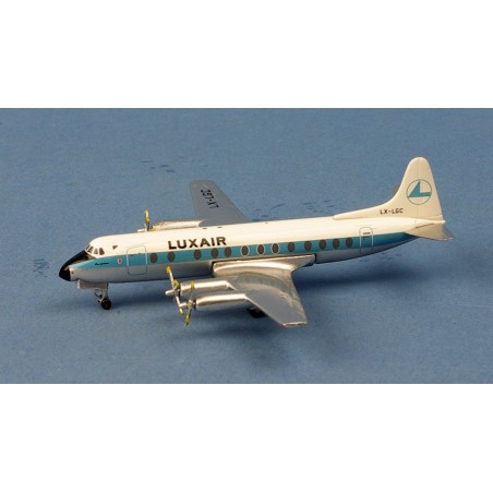 Maquette Vickers Viscount 800 LUXAIR LX-LGC ech 1/400