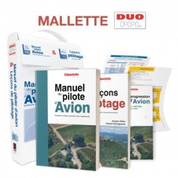 LA MALLETTE DUO PPL-LAPL. Le manuel pilote avion 21ème édition)+Manuel leçon de pilotage 7 ème édition + livret de progression