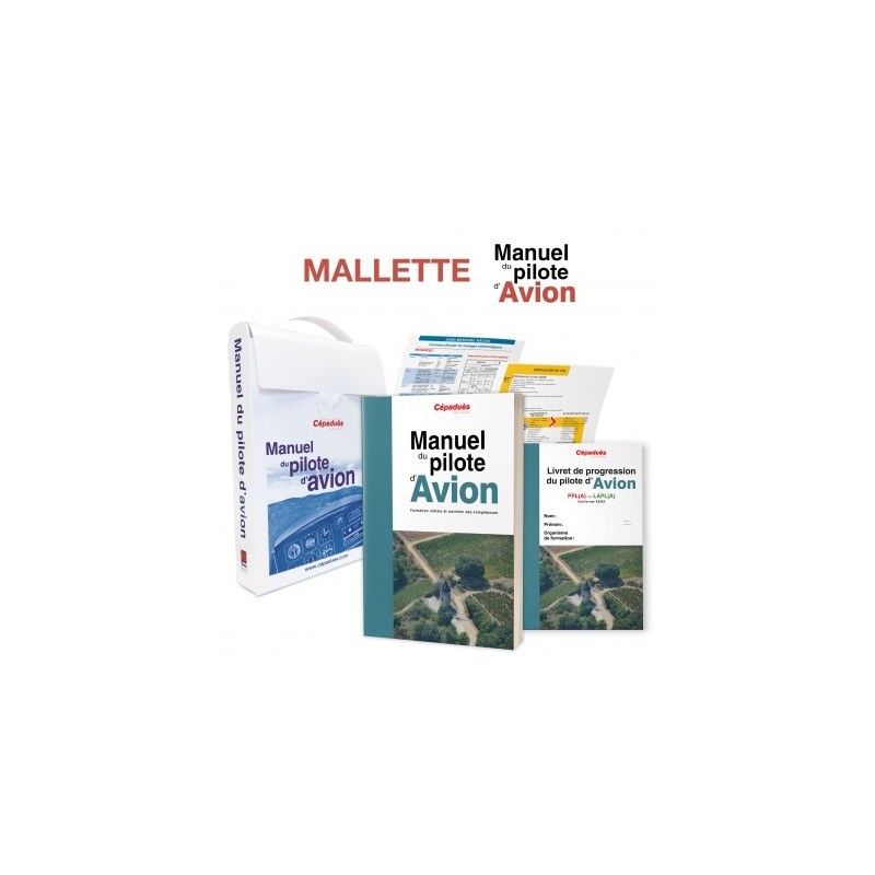 Malette du Manuel PILOTE PPL LAPL 21 ed CEPADUES + livret de progression