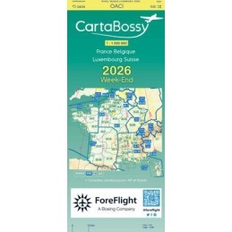 Carte OACI FRANCE CARTABOSSY 2026 WEEK-END au 1/1000 000