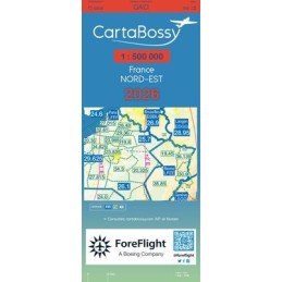 Carte OACI NORD EST 2026 CARTABOSSY au 1/500 000 ème