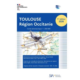carte aéro TOULOUSE Région Occitanie 2026 au 1/250 000 édition 1