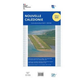 Carte de Vol à vue Nouvelle Calédonie 2025 au 1/500 000