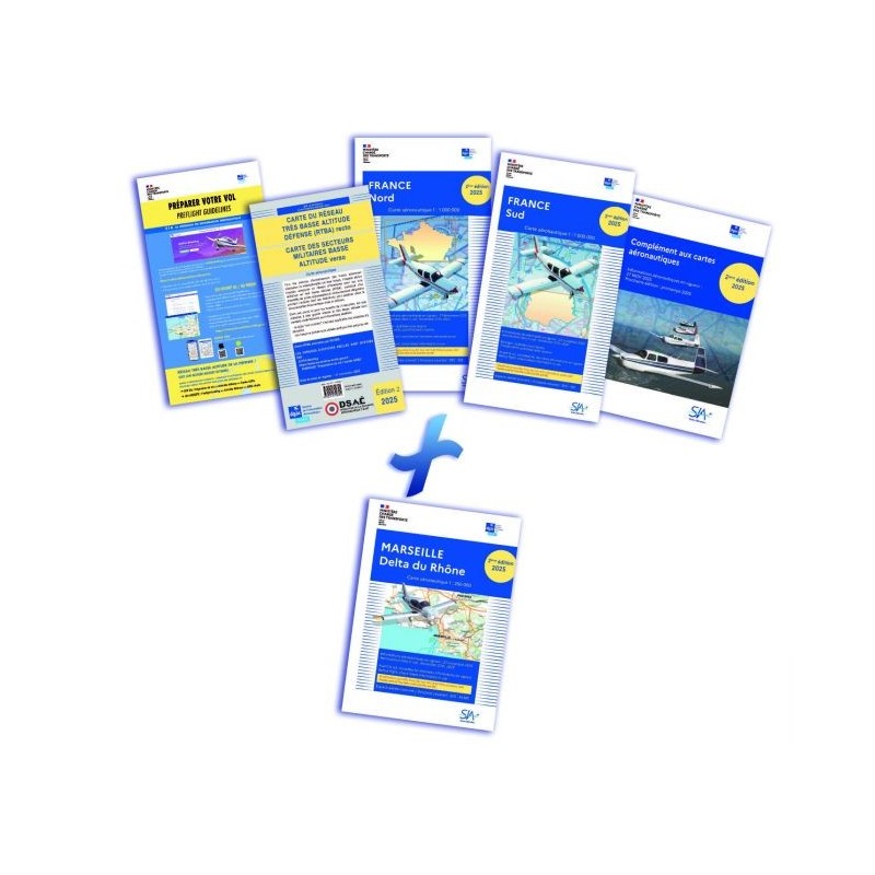 Documents VFR 2026 SIA + carte Marseille Delta du Rhone 250 k 1ère édition