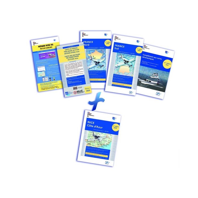 Documents VFR 2026 SIA + carte NICE cote d'azur  250 k 1ère édition
