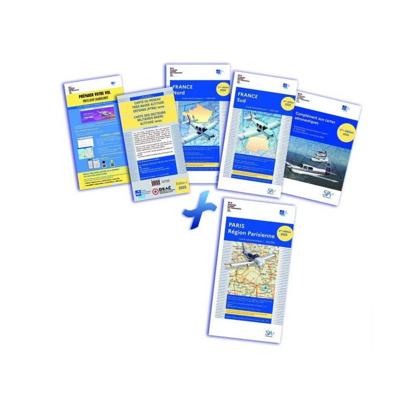 Documents VFR 2026 SIA + carte Région parisienne 250 K 1ère édition