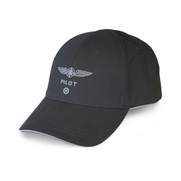 Casquette pilote noire