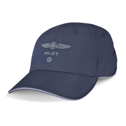 Casquette pilote bleue marine