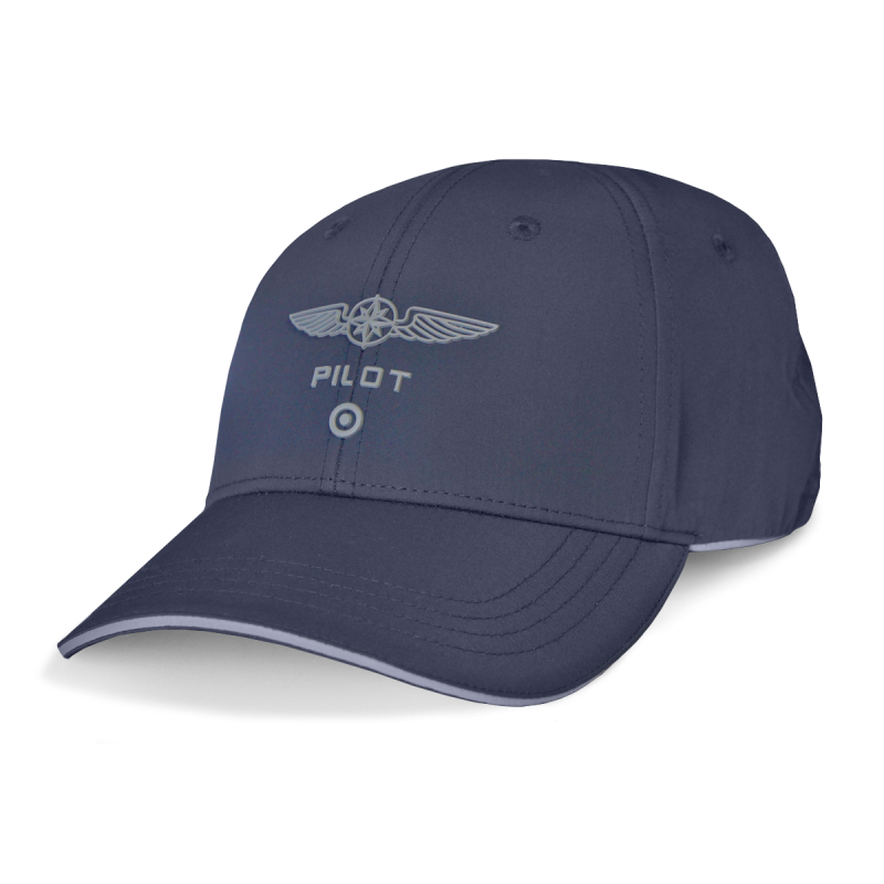 Casquette pilote bleue marine