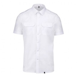Chemise homme pilote de ligne manche courte