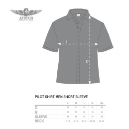 Chemise homme pilote de ligne manche courte