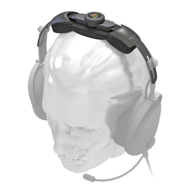 Haut de tête ajustable pour casque avion