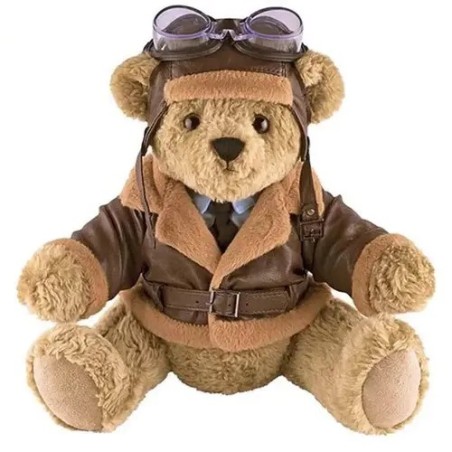 Ourson Aviateur en peluche ( 40 cms)
