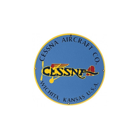 Plaque emaillée CESSNA AIRCRAFT