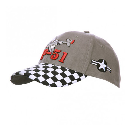 Casquette pilote P 51 Mustang