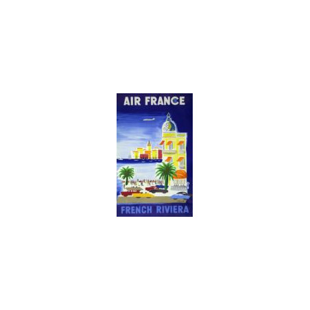 AFFICHE AIR FRANCE French Riviera