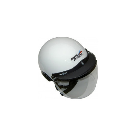 Casque Paramoteur/ULM Micro Avionics avec visière transparente