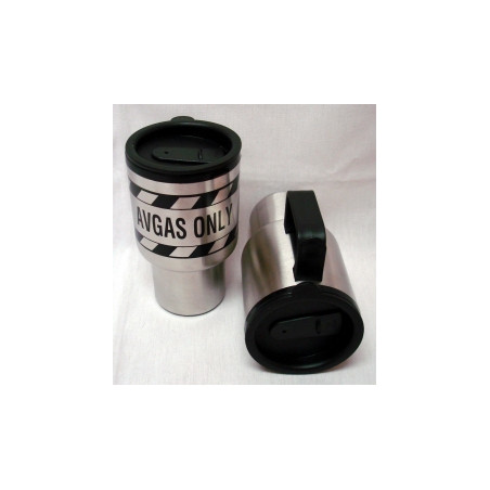 Grande tasse de voyage " AVGAS ONLY"