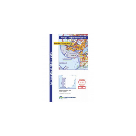 Carte PORTUGAL VFR 500 au 1/500 000 2023