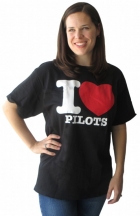 T-SHIRT " I LOVE PILOTS"