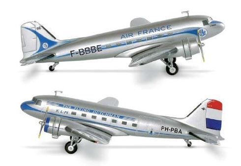 Maquette DC3 AIR FRANCE/KLM au 1/200 en métal