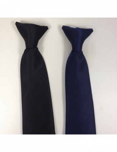 Cravate de sécurité à crochet ( noire ou bleue)