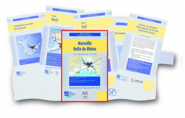 Documents VFR 2023 + carte MARSEILLE Delta Rhone au 1/250 000 édition 1