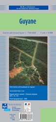 Carte de Vol à vue Guyane Française 2022 au 1/740 000