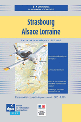 Carte Strasbourg-Alsace-Lorraine 2023 au 1/250 000