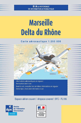 CARTE MARSEILLE DELTA DU RHONE 2023 au 1/250 000 édition 1