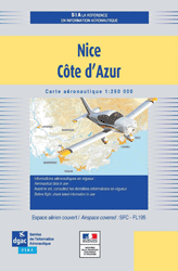 CARTE NICE COTE D'AZUR 2023 au 1/250 000 édition 1